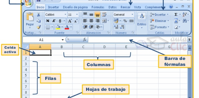 Barra de herramientas de Excel: Qué es, cuáles son sus partes y para qué sirve - Barra de inicio en Excel