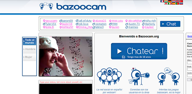 Alternativas a Chatrandom para conocer gente - Bazoocam