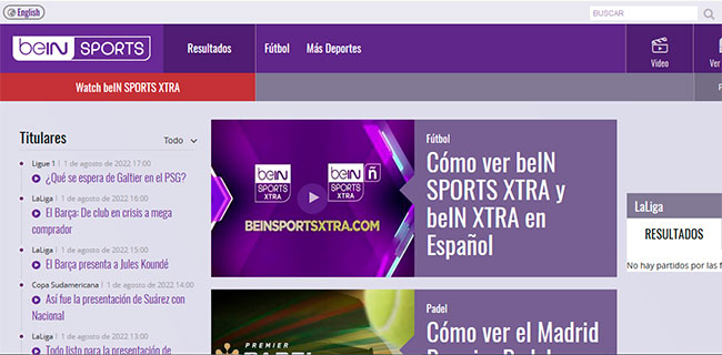 Alternativas Pirlo TV: Cómo ver el fútbol en vivo - Bein Sports