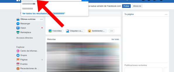 Cómo saber si te bloquearon en Facebook - Buscas su perfil por Facebook y no aparece