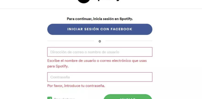Cómo cambiar la contraseña de Spotify - Cambiar contraseña de Spotify si está vinculada a Facebook