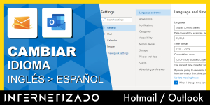 Cambiar el idioma del correo Hotmail / Outlook del inglés al español