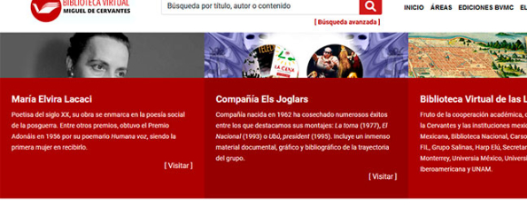Páginas web para leer libros online GRATIS y sin registro - Cervantes virtual