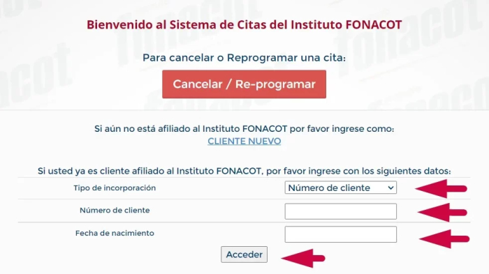 Citas FONACOT: sacar cita en línea o por teléfono - ¿Cómo cancelar una cita FONACOT?