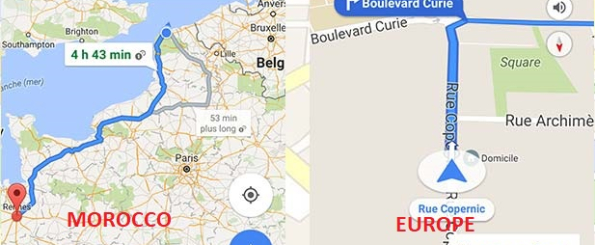 Buscar o introducir las coordenadas geográficas (GPS, latitud/longitud) en Google Maps - Cómo compartir las coordenadas con otros contactos desde un smartphone Android o iOS