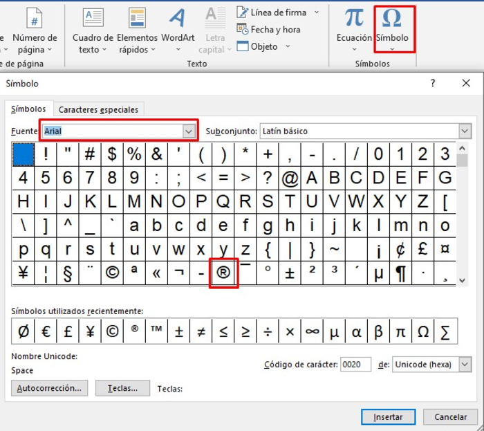 Cómo escribir el símbolo de marca registrada «®» con el teclado - Escribir en Windows