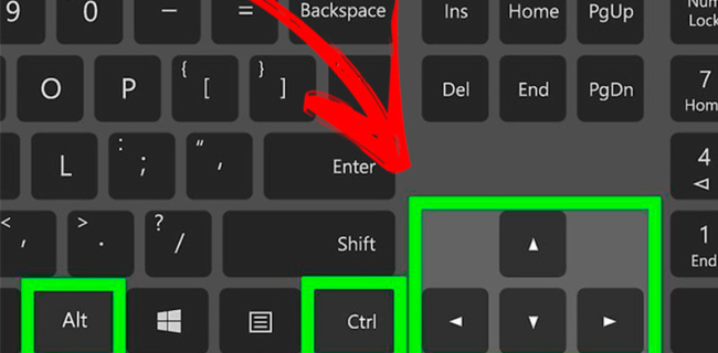 Cómo voltear o girar la pantalla en Windows 7, 8 o 10 - Cómo girar la pantalla con atajos del teclado