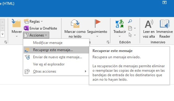 Cómo recuperar el correo que enviaste por error en Hotmail (Outlook) - Cómo eliminar y recuperar un correo enviado (versión Office)
