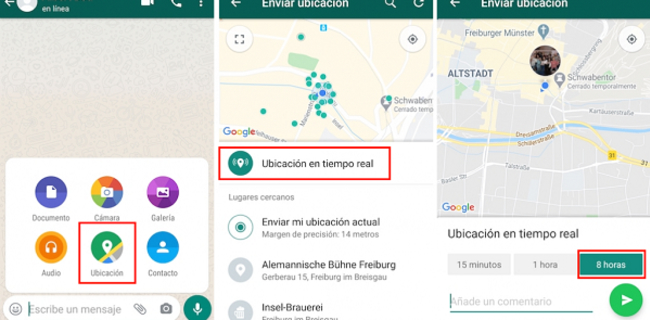 Cómo saber la ubicación de una persona en WhatsApp - Conocer la ubicación de contacto de WhatsApp en Android o iOS