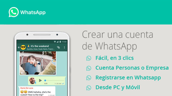 Crear cuenta de WhatsApp gratis - Desde tu smartphone de forma gratuita