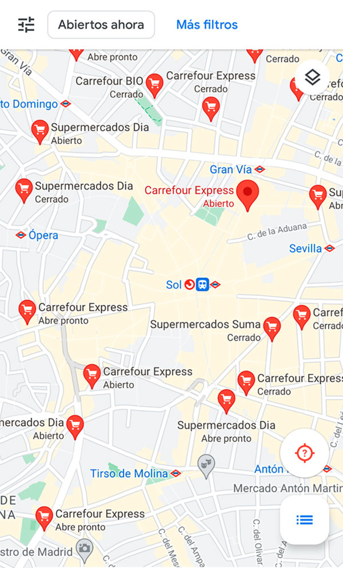 Cuál es el supermercado más cercano a mi ubicación usando Google Maps - ¿Cómo buscar un supermercado cerca de mi ubicación?