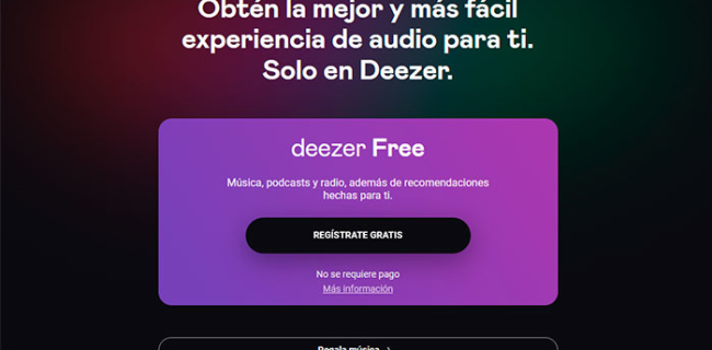 Páginas web para descargar música gratis sin copyright y legal 2023 - Deezer