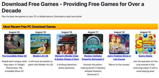27 páginas para descargar juegos para PC ¡gratis! - Download free games