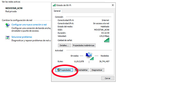 Error 'No es posible conectarse a esta red' en Windows - Solución 6: Deshabilitar la configuración IPv6 en el controlador