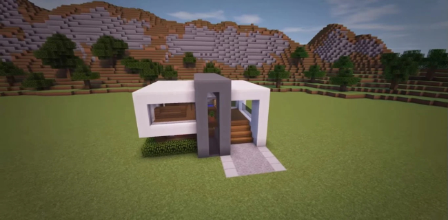 Casas modernas en Minecraft: Ideas y planos - Hogar moderno compacto