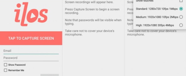 Cómo grabar la pantalla en Android - ilos Screen Recorder  