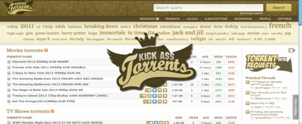 15 webs de torrents populares (NO BLOQUEADAS) - KickassTorrents