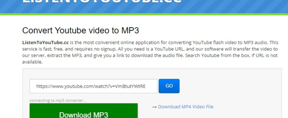VidtoMp3, un servicio para descargar música gratis en MP3 - Listentoyoutube