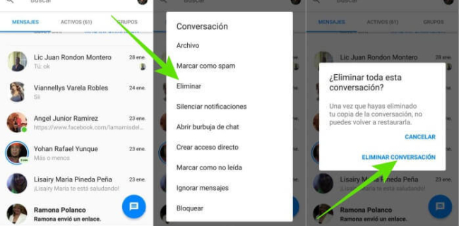 Cómo eliminar todos los mensajes de Messenger - Pasos para borrar mensajes de Messenger en Android y iPhone