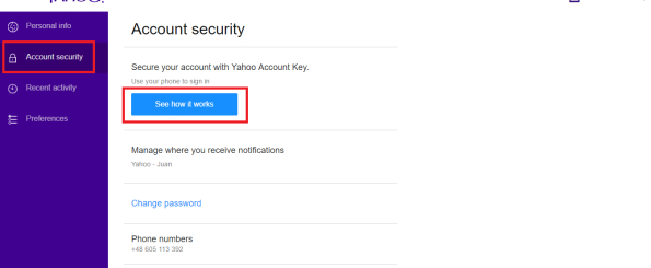 Cómo cambiar la contraseña del correo Yahoo! - Pasos para cambiar la contraseña del correo Yahoo?