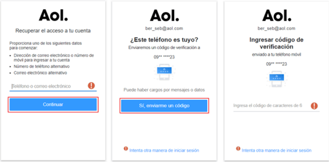 Cómo entrar/iniciar sesión en AOL latino - Pasos para iniciar sesión en AOL Mail en el móvil