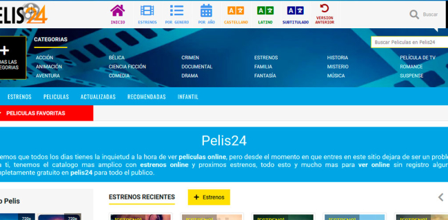 35 mejores páginas para ver películas online gratis - Pelis24.se