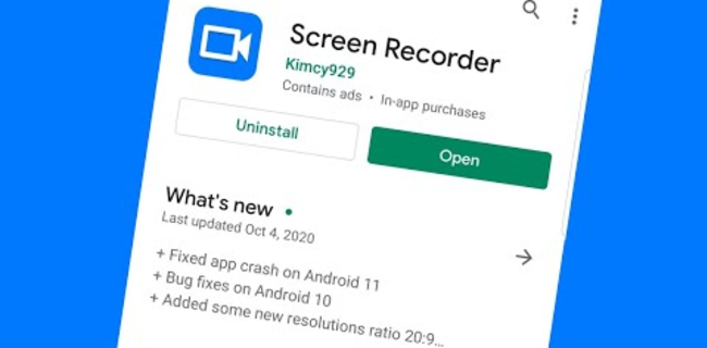 Cómo grabar la pantalla en Android - Screen Recorder by Kimcy929