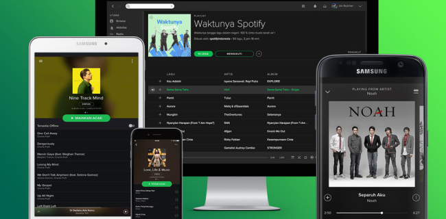 13 aplicaciones móviles para escuchar música en el teléfono - Spotify
