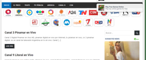 28 páginas para ver canales de TV de pago GRATIS y en español - Tv Argentina HD
