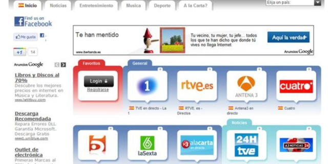 TDT online en streaming - Canales y opciones para ver la TV - Ver TDT online en streaming desde Teledirecto