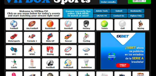 24 páginas para ver deportes online - VipBox1.com