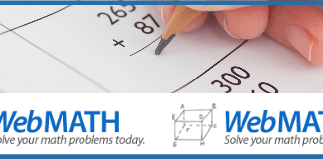 9 mejores páginas web para resolver problemas matemáticos - WebMATH